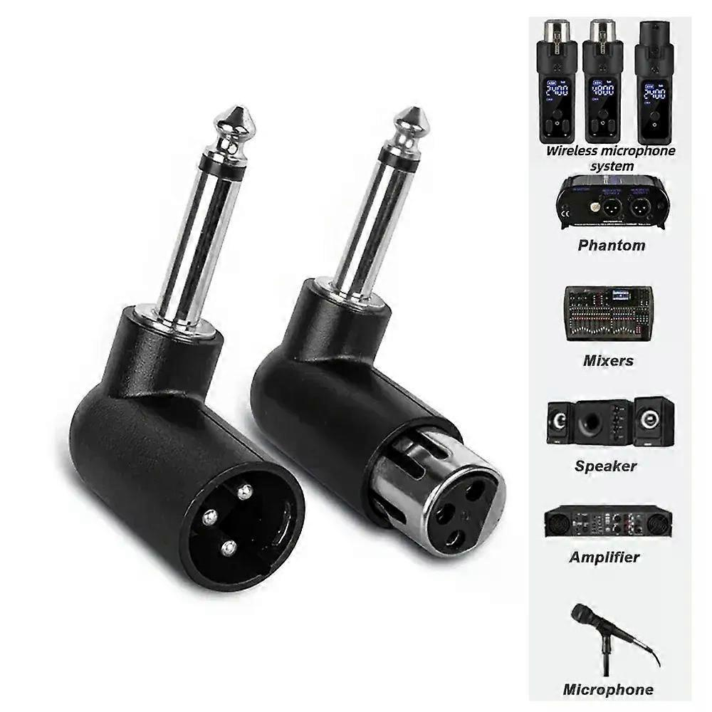 Xlr-stecker Auf 635-mm-buchse (1/4 Zoll) Adapter – 3-poliges Symmetrisches Audio-interface, Geeignet Für Mikrofone, Lautsprecher Und Andere Audio-interfaces – Jxlgv