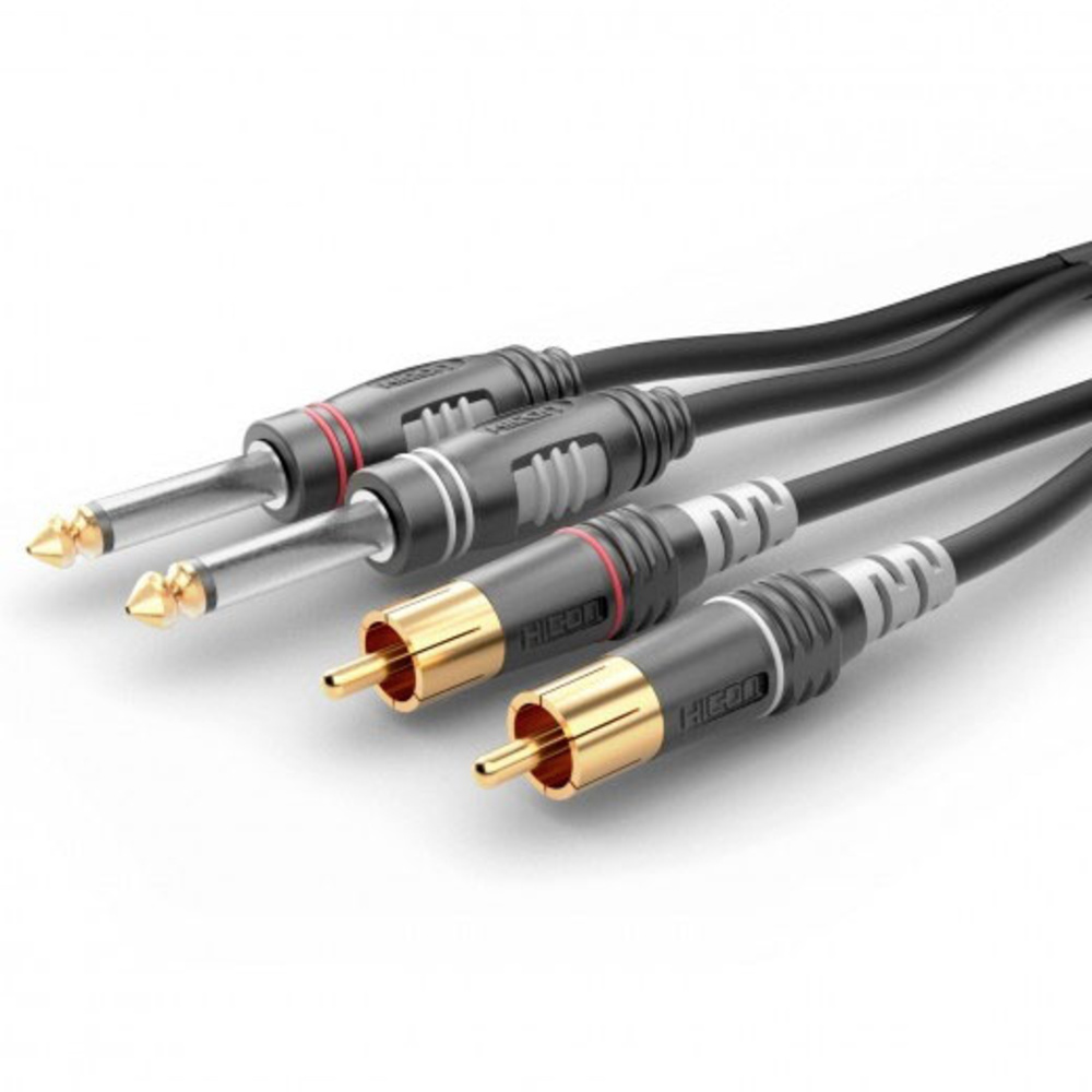 Sommer Cable Hba-62c2-0150 Klinke / Cinch Audio Anschlusskabel [2x Klinkenstecker 6.3 Mm (mono) - 2x