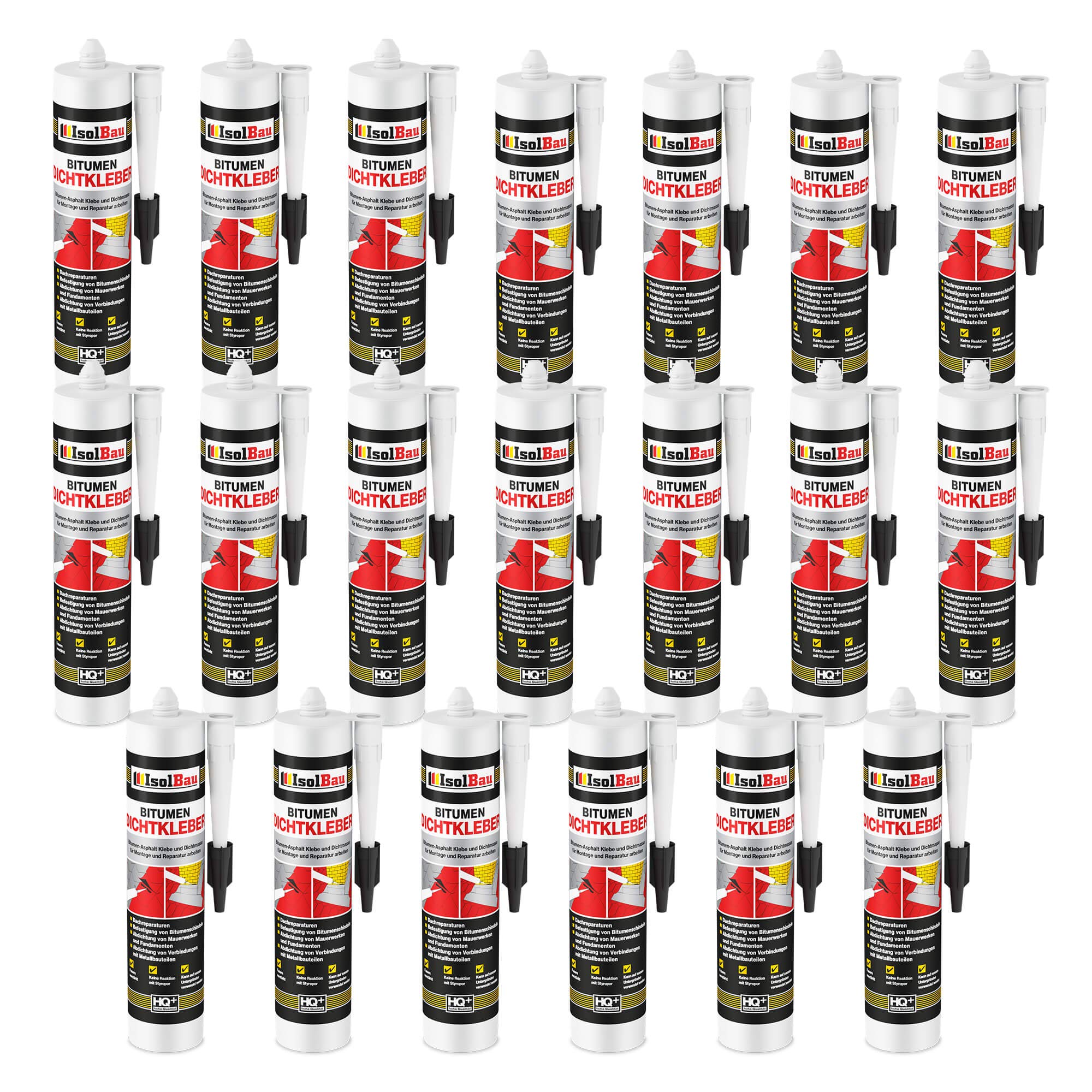 Bitumenkleber 20 X 310 Ml Dachdichtstoff Bitumen Dichtmasse Schindelkleber