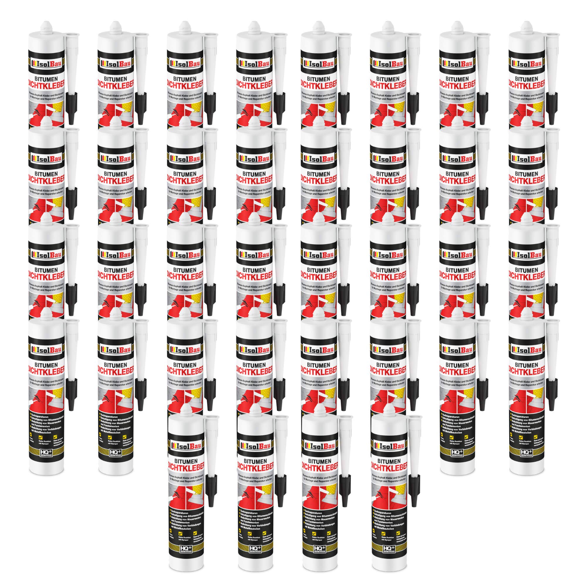 Bitumenkleber 36 X 310 Ml Dachdichtstoff Bitumen Dichtmasse Schindelkleber
