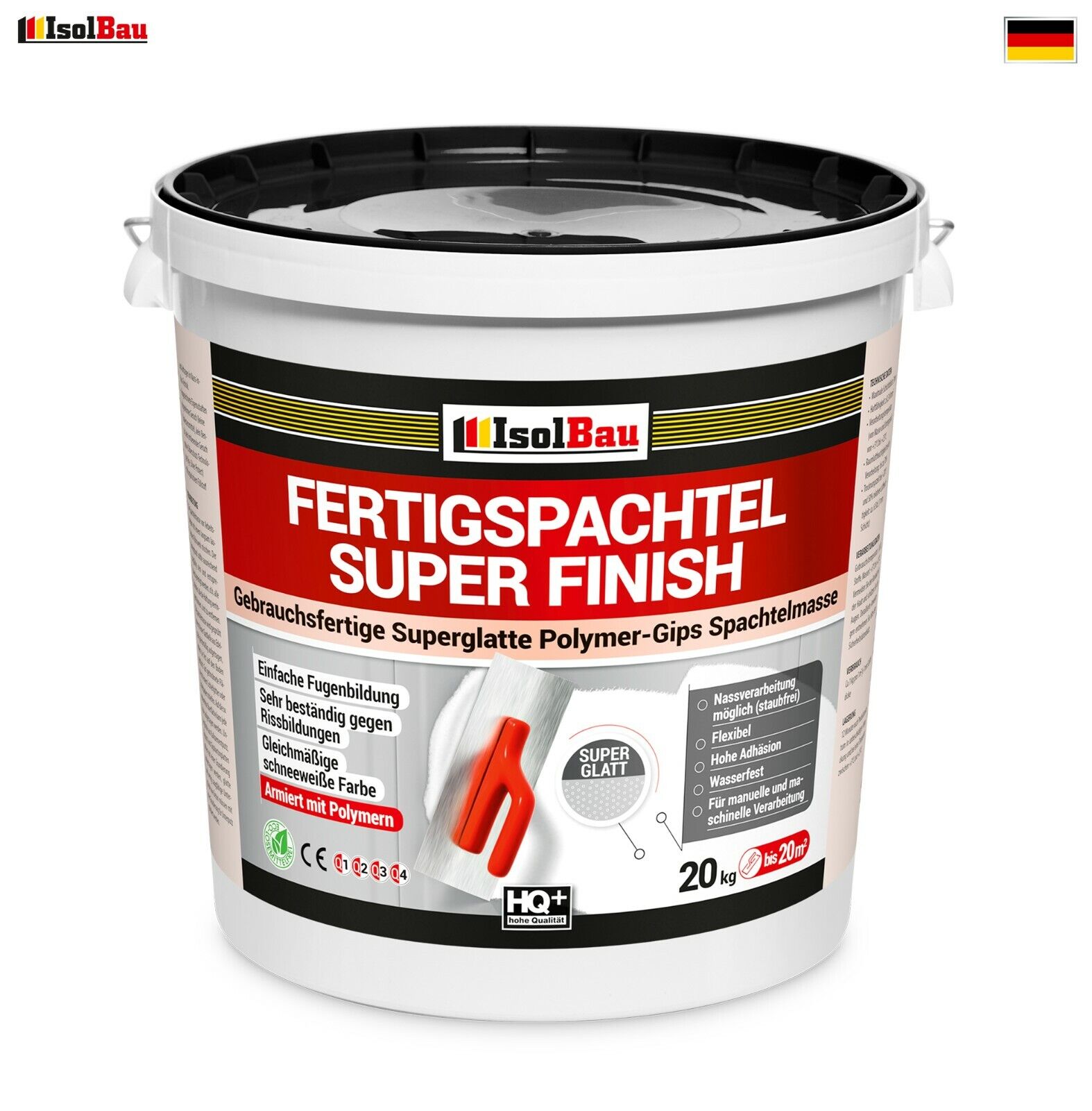 Spachtelmasse 20 Kg Fertig Spachtel Masse Super Finish Q4 Fugenspachtel Spachtel