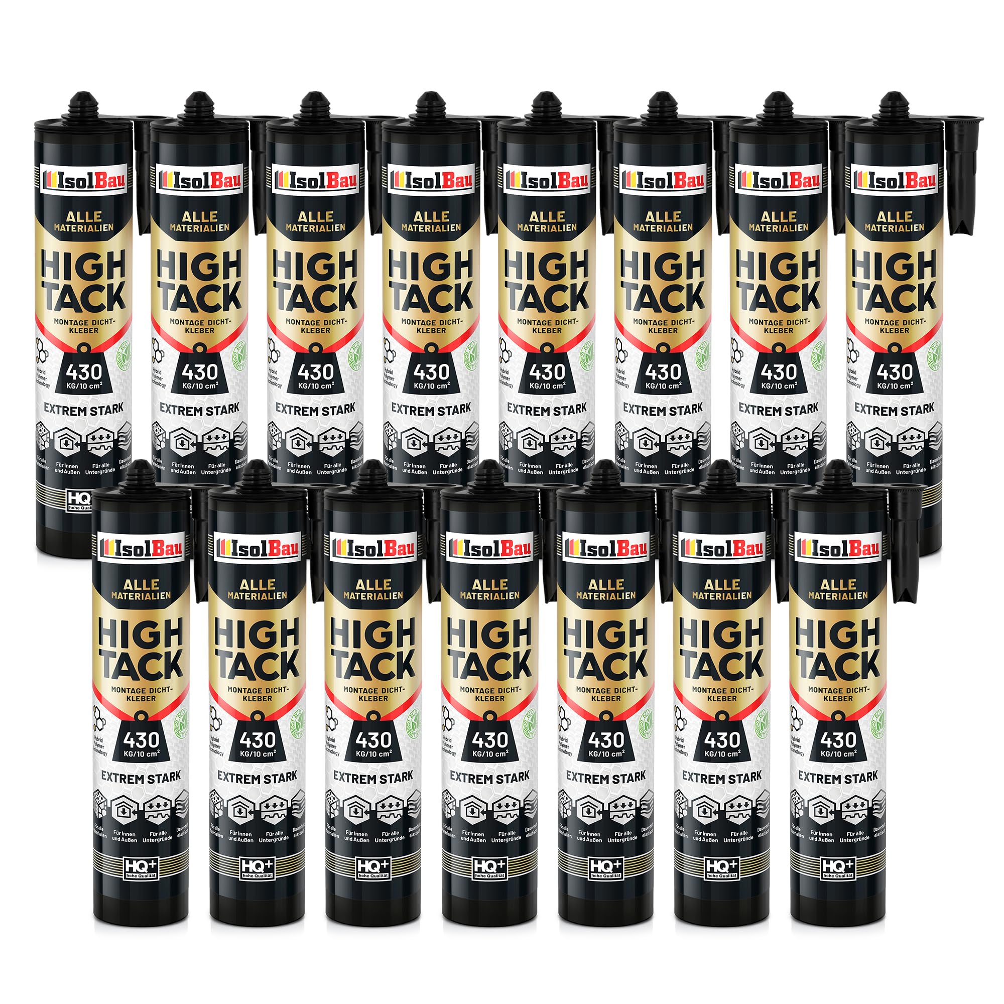 Montagekleber High Tack Baukleber 15x 530g Hybrid Polymer Dichstoff 430kg/10cm²