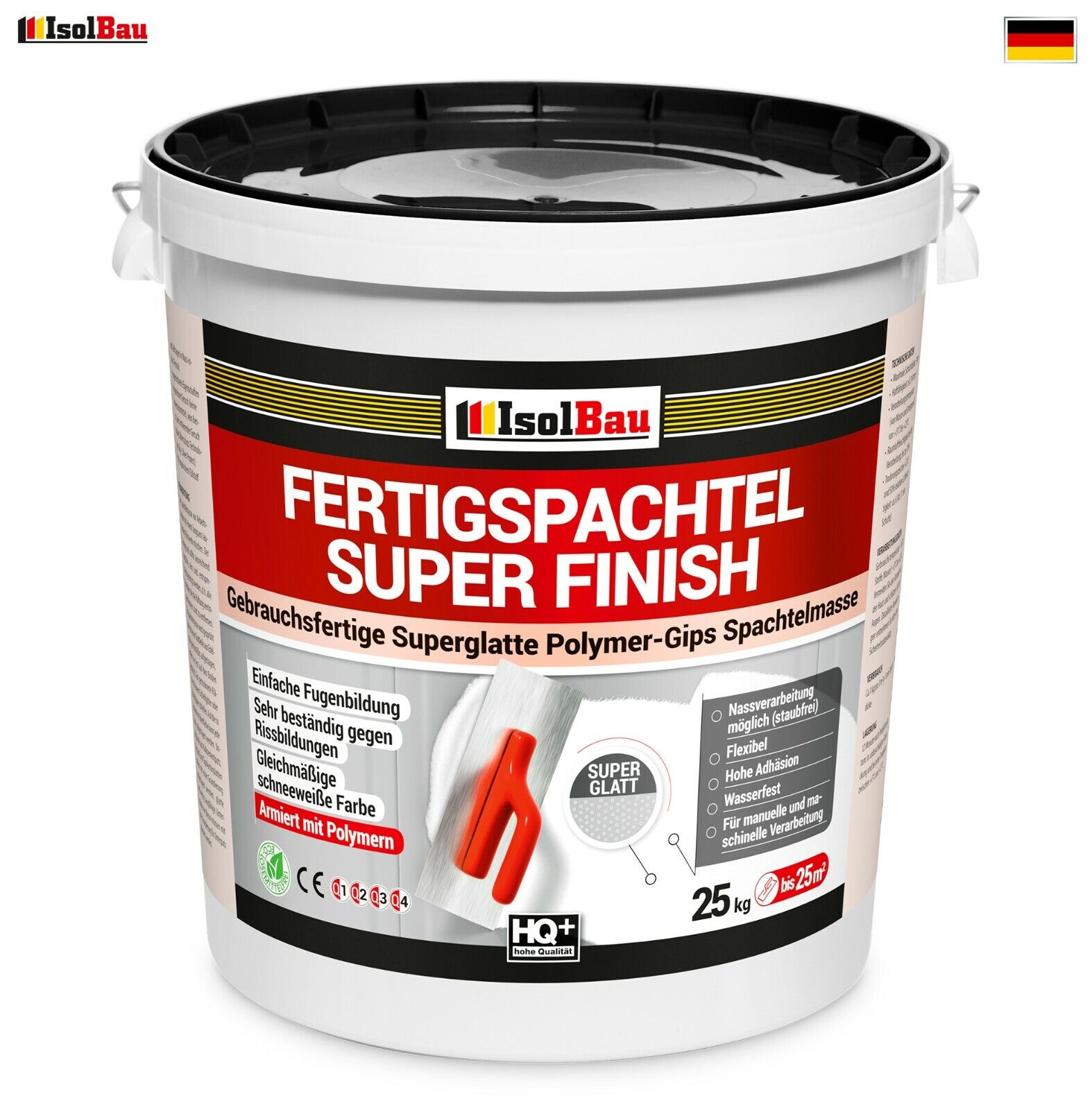 Spachtelmasse 25 Kg Fertig Spachtel Masse Super Finish Q4 Fugenspachtel Spachtel