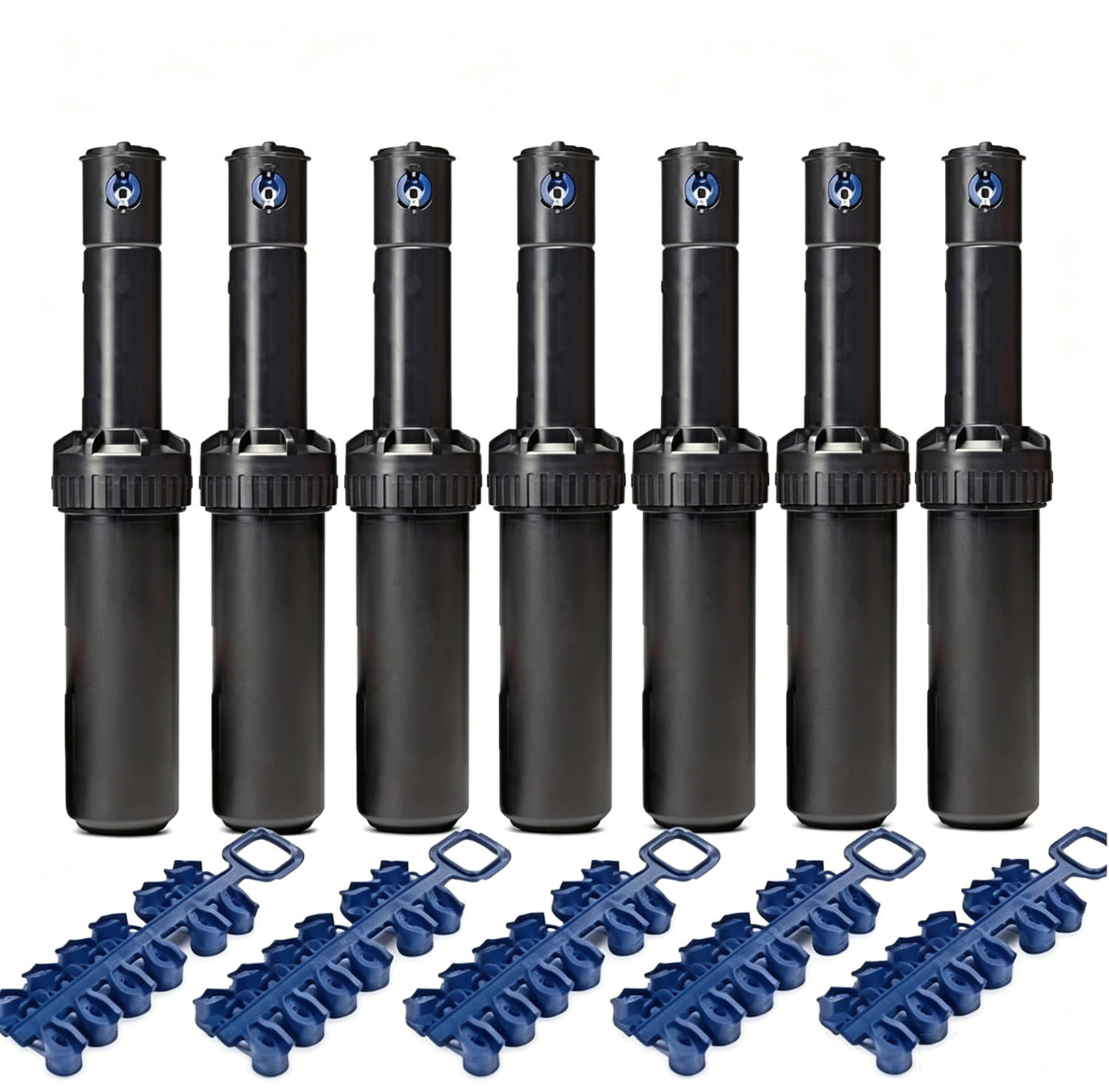 Jiajia Ai-7er Set Rain Bird 5004-pc Versenkregner, 7,6-15,2m, 3/4" Innengewinde, Schwarz