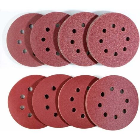 Jiajia Ai-80 Stk. Exzenterschleifpapier Ø125mm, 10x 40/60/80/120/180/240/320/400 Körnung