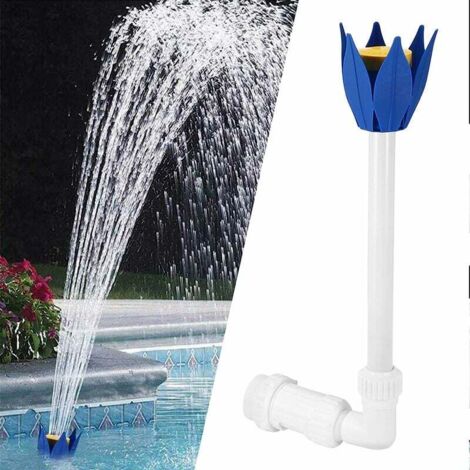 Jiajia Ai-pool Kaskadenbrunnen, 2 Sprühköpfe, Poolzubehör, Für Innen Und Außen, Weiß
