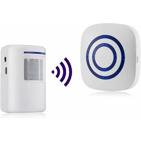 Jiajia Ai-bewegungsmelder Alarm, Kabelloser Pir Infrarot Sensor, 38 Klingeltöne