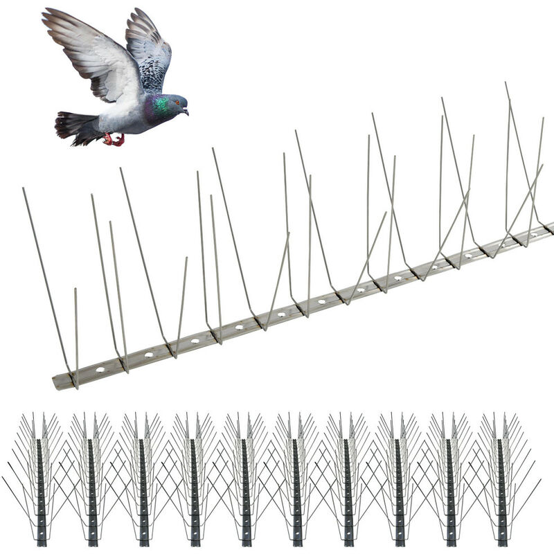 Jiajia Ai-flexible Taubenabwehr Spikes 5m, Edelstahl Aisi 302, Uv-beständig, Für Dachrinnen