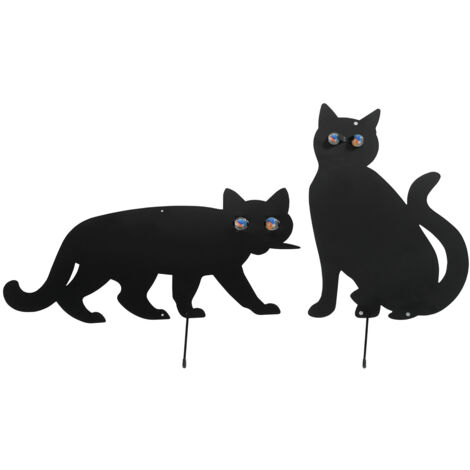 Jiajia Ai-2x Ultraschall Katzenschreck, Vogelschreck Outdoor, Bewegungsgesteuert, Für Tiere, Ratten, Hunde, Vögel, Füchse