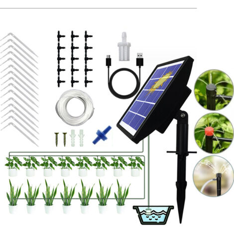 Jiajia Ai-tropfbewässerungsset 30m, Einstellbar, Diy Automatisches Bewässerungssystem Für Garten Gewächshaus