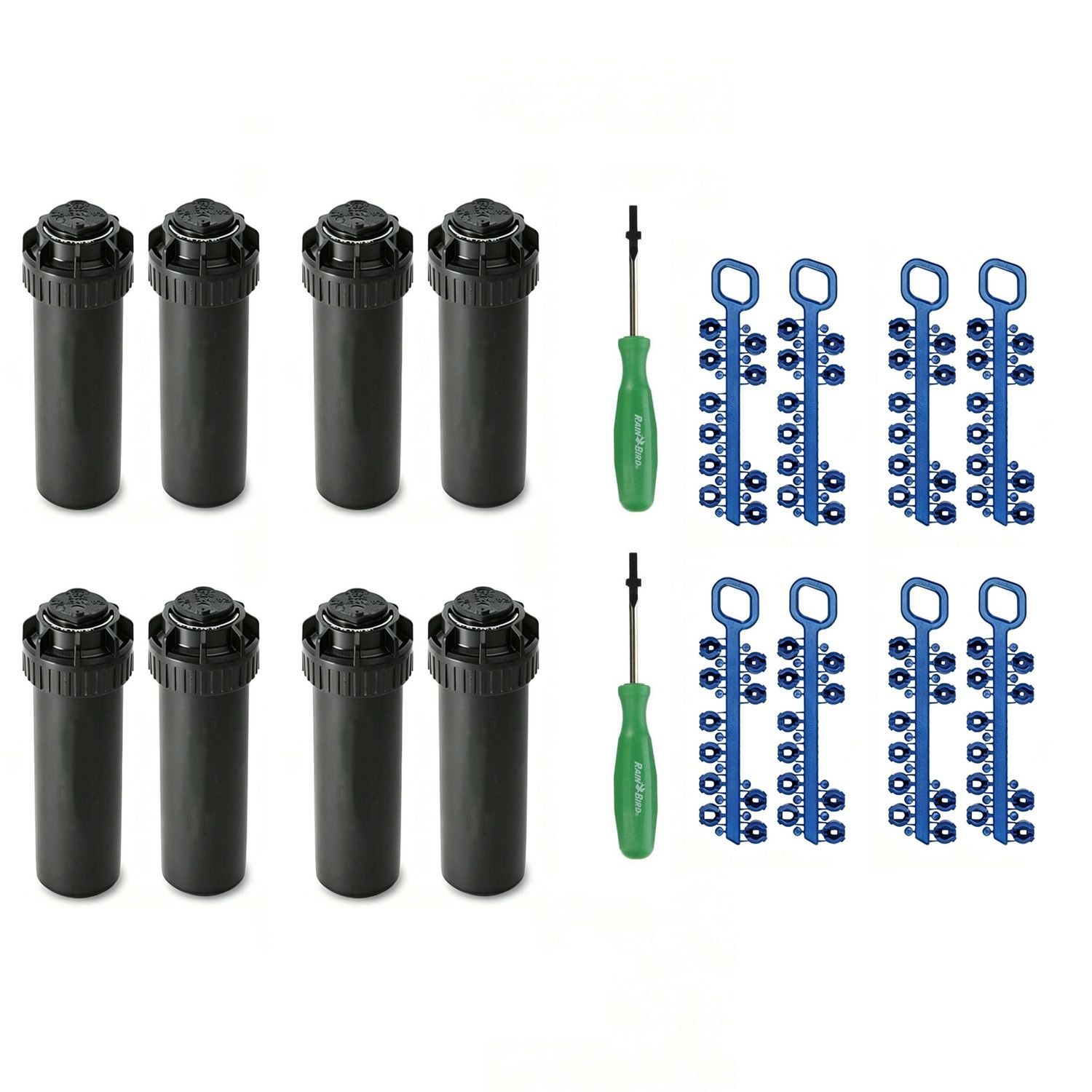 Jiajia Ai-18er Set Rain Bird 5004 Pc Versenkregner, 40-360°, 75-150cm (y54007)
