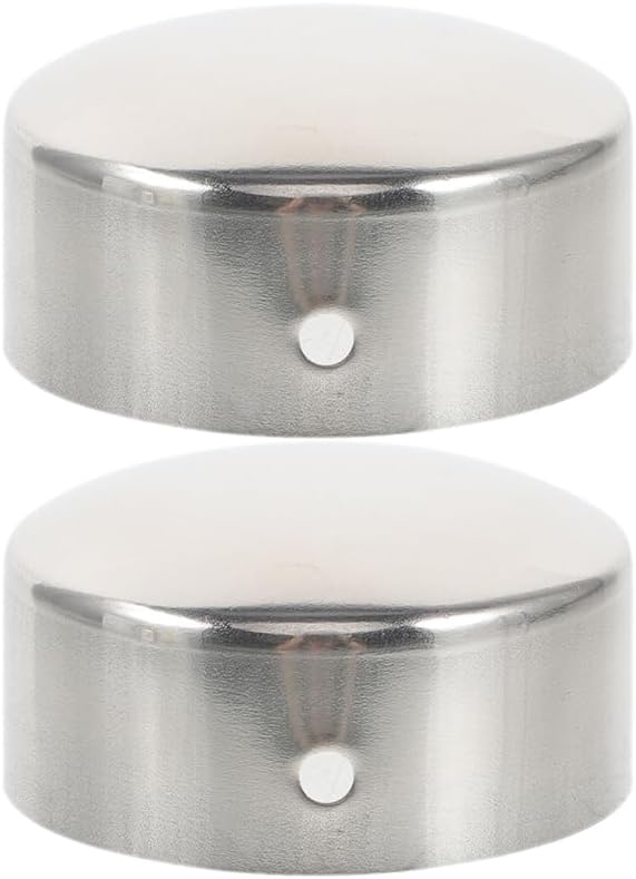 Jiajia Ai - 2x Edelstahl Handlauf Endkappen, Rund 40mm, Für Treppengeländer Holz Metall