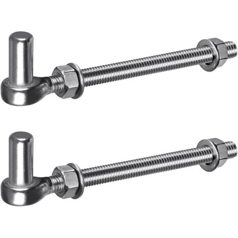 Jiajia Ai-2x M12 Toranschlag, 16mm Haken Für Garten Tor, Zaun, 440lbs/20cm