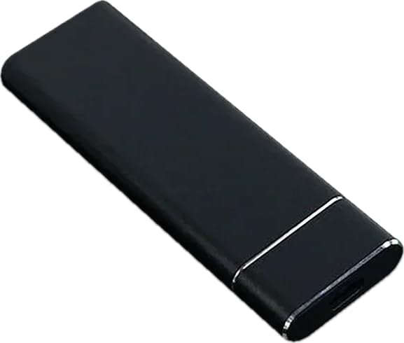 Jiajia Ai-2tb Externe Ssd Festplatte (schwarz) + Otg/type-c Adapter, Tragbar