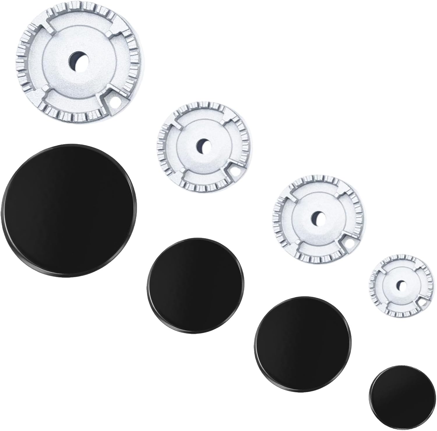 Jiajia Ai-8 Gasbrennerkappen Für Gasherd, 55mm, 75mm, 100mm