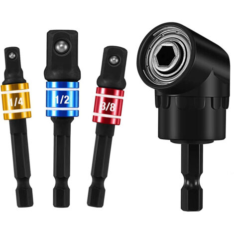 Jiajia Ai-steckschlüssel Adapter 1/4" 3/8" 1/2", Für Schlagschrauber