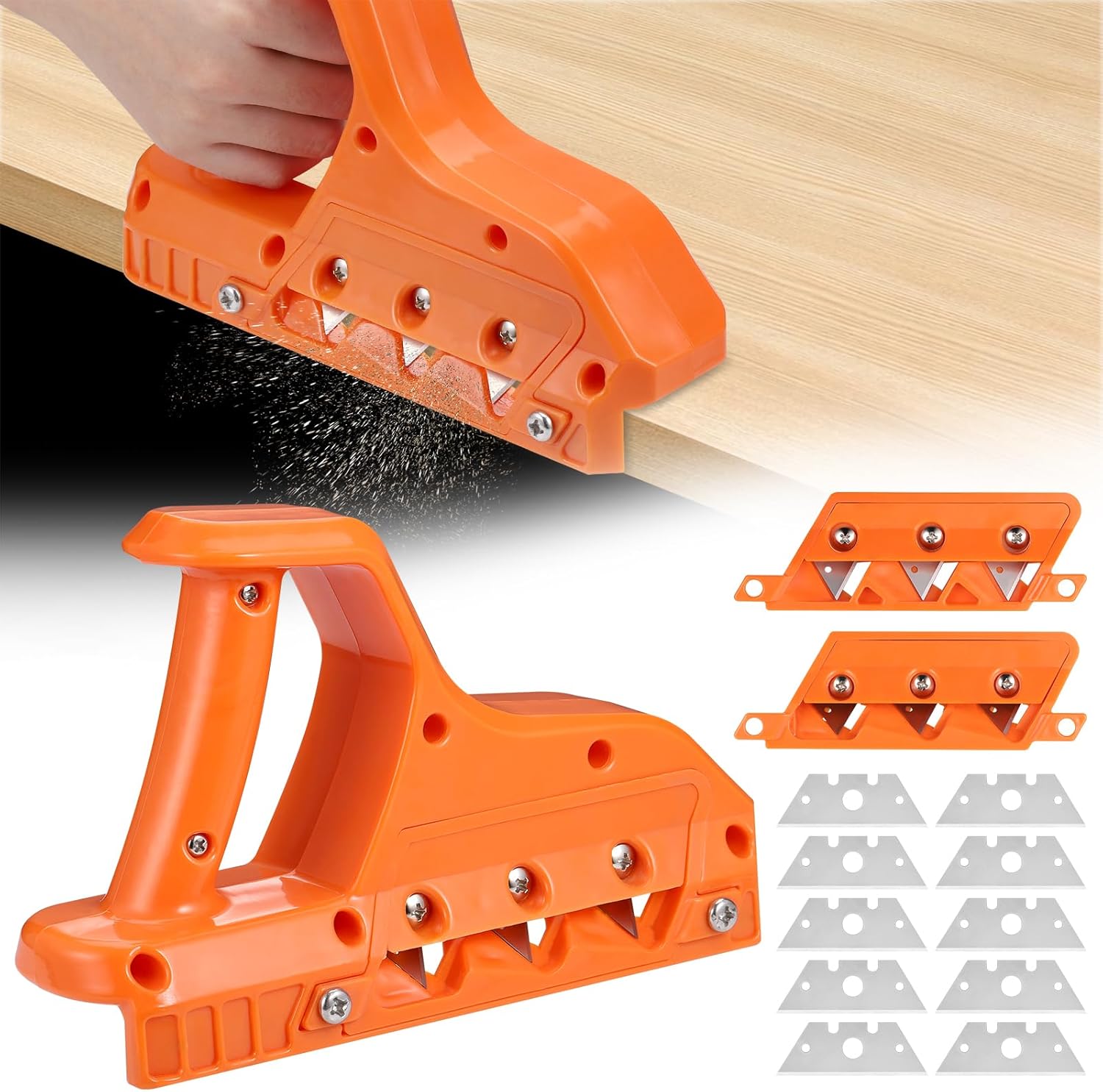 Jiajia Ai-gipskarton Hobel Mit 45° Und 60° Klingen, Mit 10 Ersatzklingen