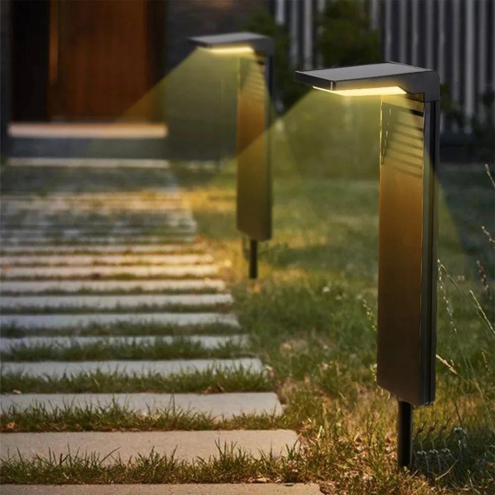 Joyinled 2er-set Solar-wege- Und Gartenleuchten – Wasserdichte Außenbeleuchtung, Warmweiß (3000 K) – Ideal Für Gehwege, Pfade, Hinterhöfe Und Gärten.