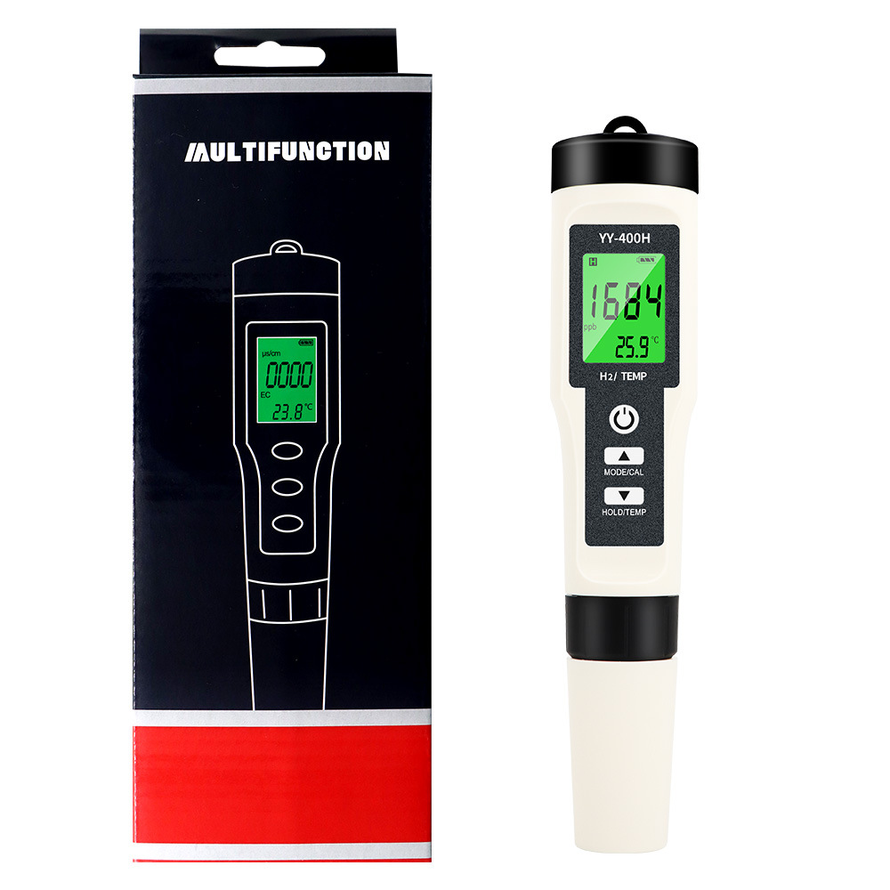 5-in-1 Digitaler Ph/tds/ec/salz/temperatur-tester Mit Hintergrundbeleuchtung, Wasserqualitäts-analysator-stift Ppm Für Hydroponik, Pool Und Aquarium (modell Yy-400h)-lsw