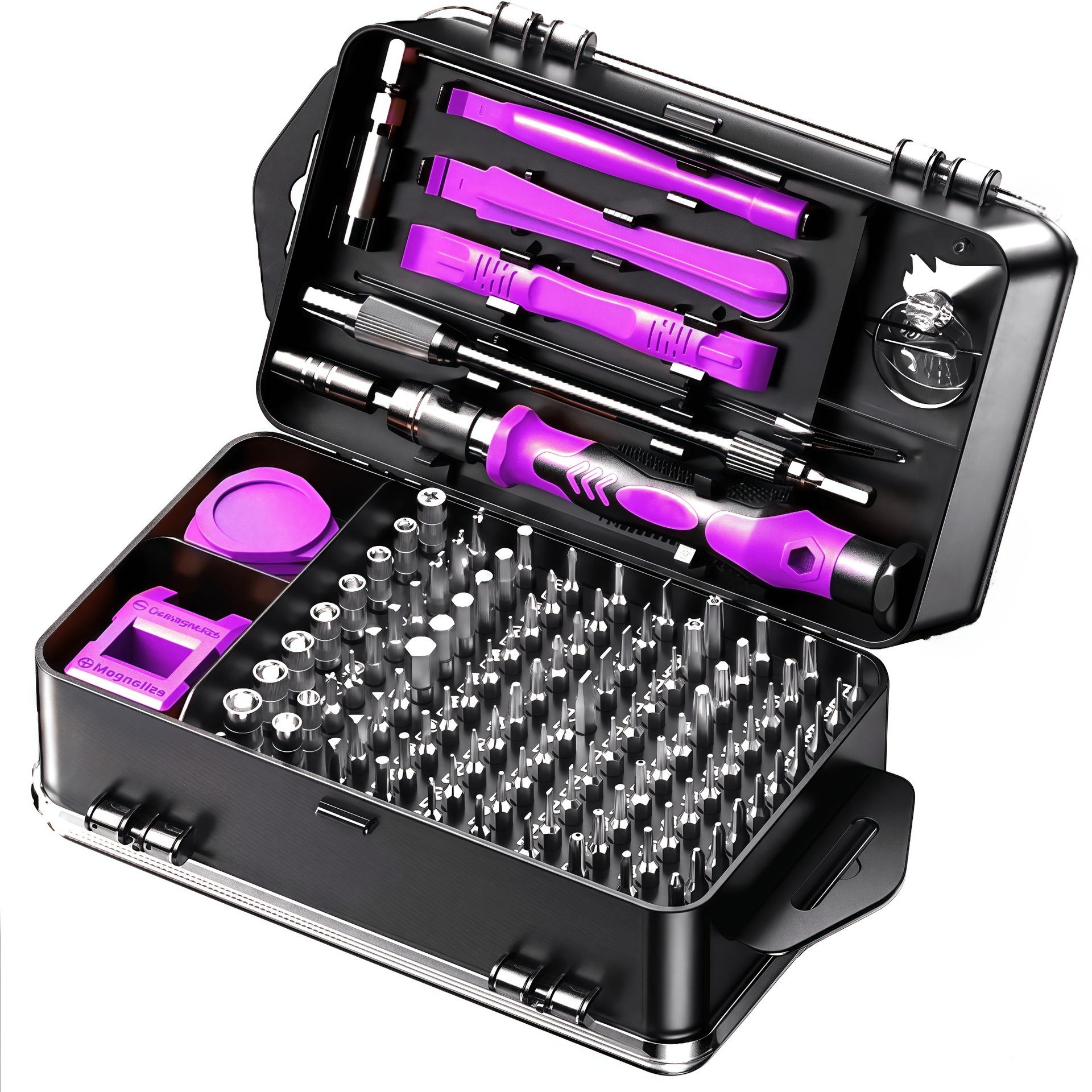 115-in-1 Schraubendreher-set, Multifunktionales Reparaturwerkzeug Für Computer, Mobiltelefone Und Uhren, Hohe Präzision, Lila Farbe-lsw
