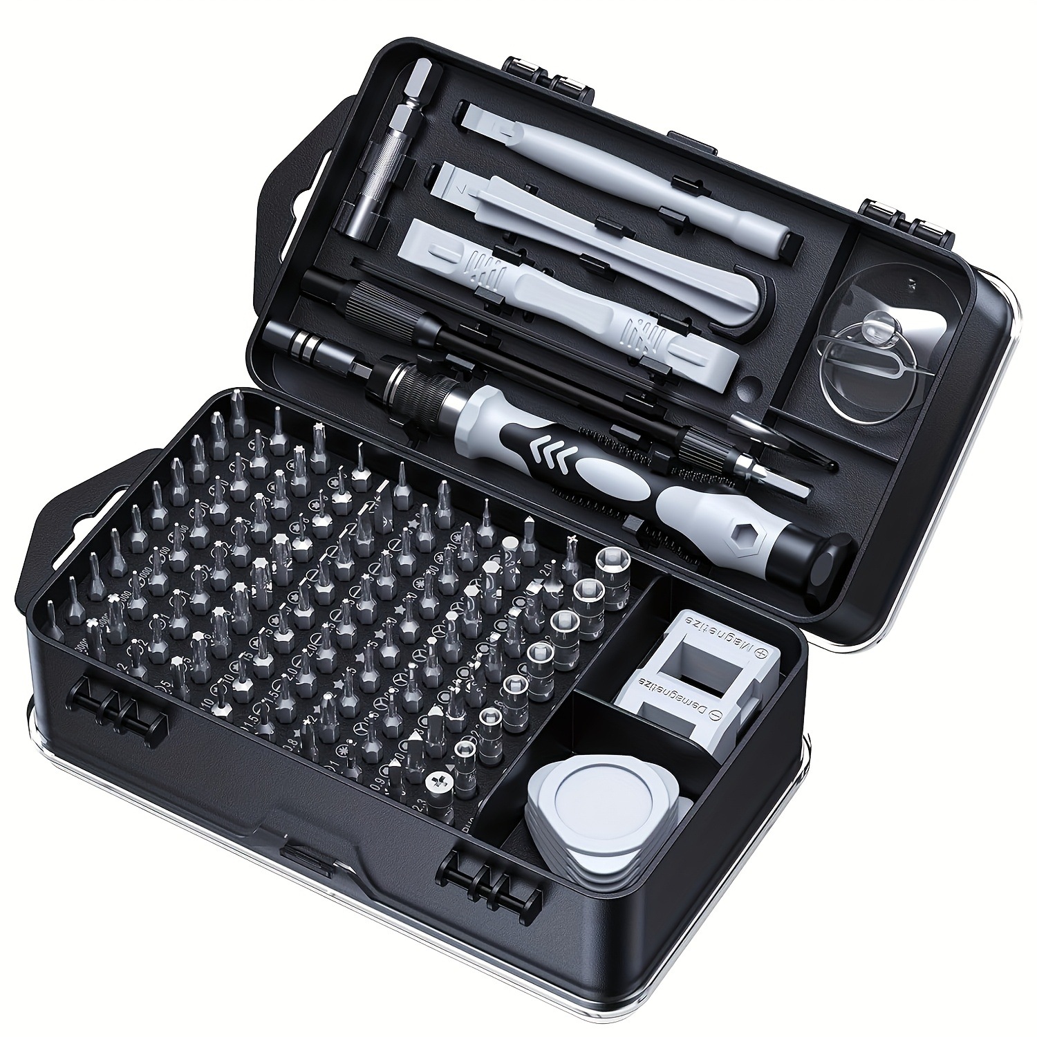115-in-1 Schraubendreher-set, Multifunktionales Präzisionswerkzeug Zur Reparatur Von Computern, Mobiltelefonen Und Uhren, Magnetisches Schraubendreher-set Mit Bits, Grau-lsw