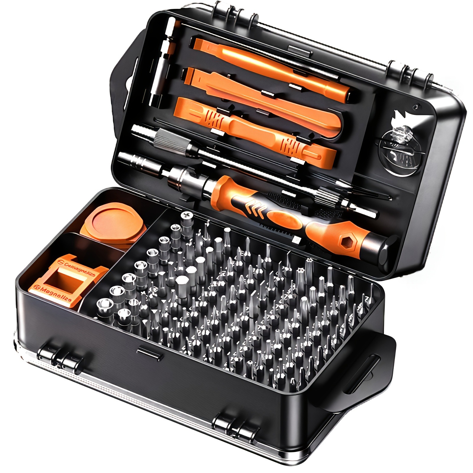 115-teiliges Präzisions-schraubendreher-set, Multifunktions-werkzeugkit Für Reparatur Und Demontage Von Computern, Mobiltelefonen Und Uhren, Magnetische Bits Mit Aufbewahrungsetui (orange)-lsw