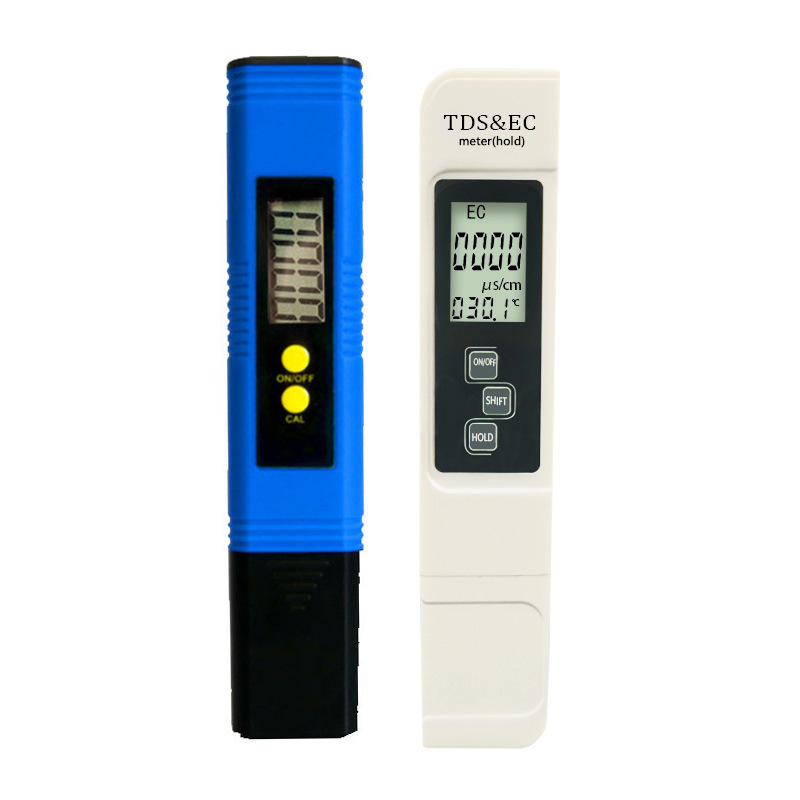 Ph- Und Tds/ec-testkit Für Wasser - Digitaler Blauer Ph-meter + Weißer Messstift Für Wasserqualität - Präzise Analyse Von Säuregehalt Und Mineralisierung-lsw