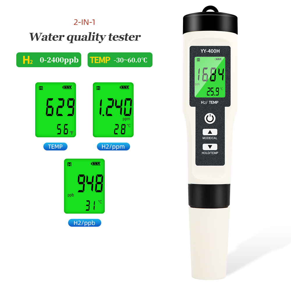 Wasserstofftester Yy-400h, 4-in-1 Orp-zähler Und Ph-meter Zur Analyse Der Wasserqualität-lsw