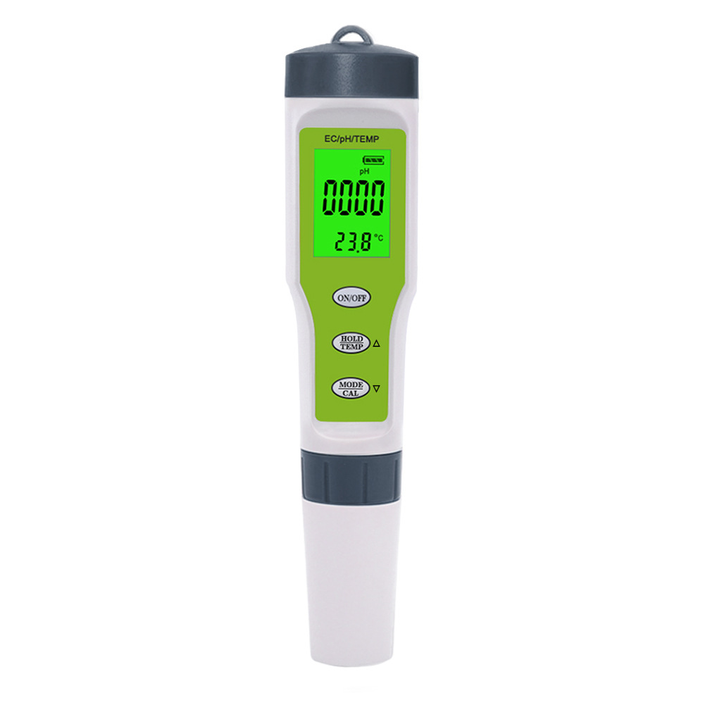 3-in-1 Ph-wert, Tds, Leitfähigkeit Und Temperatur Tester - Wasserqualitätstest-stift Mit Lcd-hintergrundbeleuchtung (modell 9902)-lsw