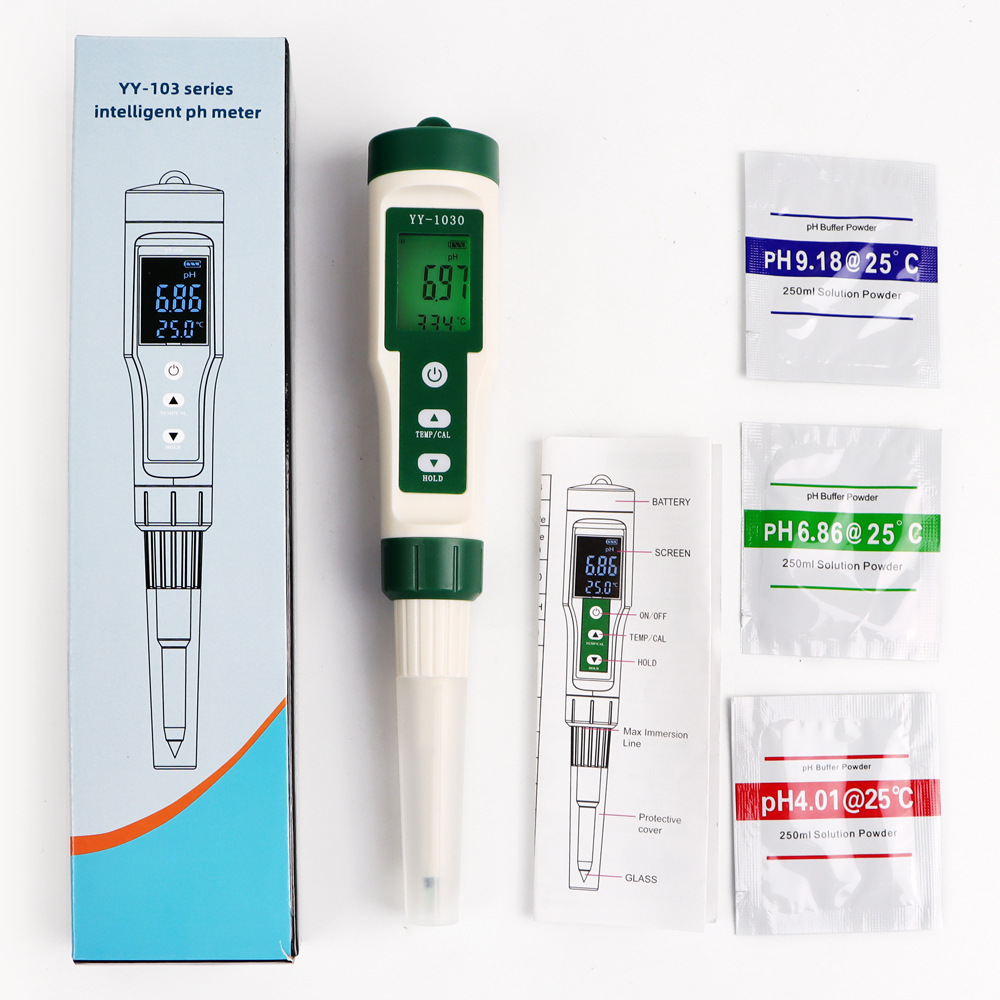 5-in-1 Wasserqualitätstester Ph/tds/ec/salz/temperatur, Digitaler Ppm-stift Mit Hintergrundbeleuchtung Für Hydroponik, Pool Und Wasserfilter (modell Yy-1030)-lsw