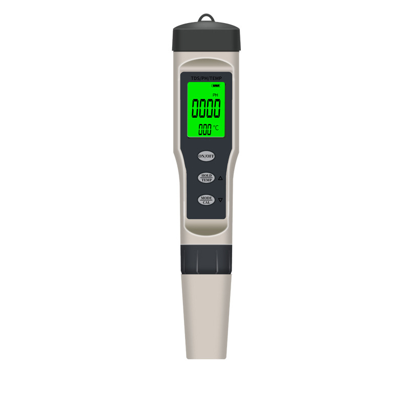 5-in-1 Digitaler Ph/tds/ec/salz/temperatur-tester, Wasserqualitäts-analysator-stift Mit Lcd-hintergrundbeleuchtung, Ppm-messgerät Für Hydrokultur, Aquarium Und Pool (modell 9901)-lsw