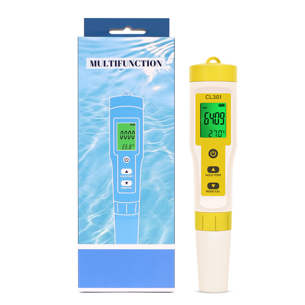 3-in-1-restchlor-tester Für Pool Und Leitungswasser - Messung Von Cl301, Wasserstoff H2 Und Temperatur - Präziser Wasserqualitätsanalysator-lsw