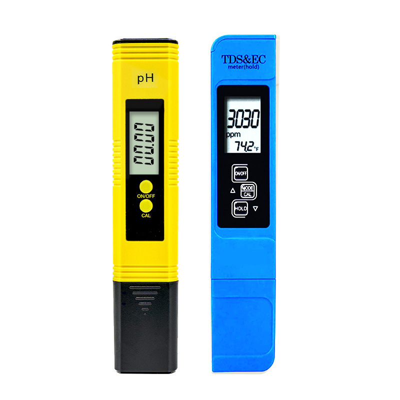 2-in-1 Wasserqualitätstester-set: Digitales Gelbes Ph-meter + Blaues Tds/ec-stift – Reinheits- Und Leitfähigkeitsanalysator Für Pool, Aquarium Und Trinkwasser-lsw