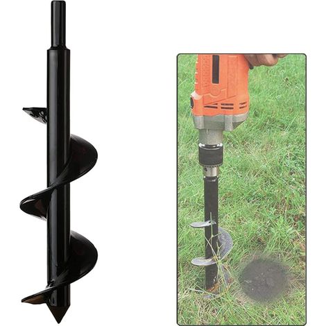 Gartenbohrer, Sechseckiger Schaft Aus Edelstahl, Zum Graben Von Löchern Und Tiefen Umgraben, Ein Praktisches Pflanzwerkzeug Zum Pflanzen Von Blumen, Bäumen Und Sträuchern (durchmesser: 8 Cm,