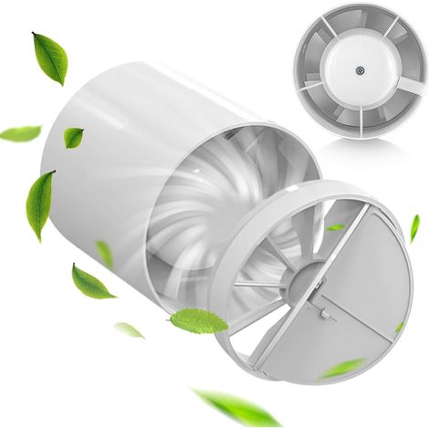 Leiser 100-mm-abluftventilator – 43 Db Rohrlüfter – Optimale Luftzirkulation Für Bad Und Küche – Abs-kunststoff