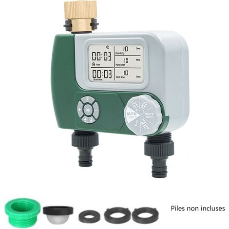 Timer De L'Arroseur, Minuterie D'Eau For Robinet De Tuyau De Jardin, Minuteur D'Eau Programmable Avec Retard De Pluie/système D'Irrigation Manuelle/automatique