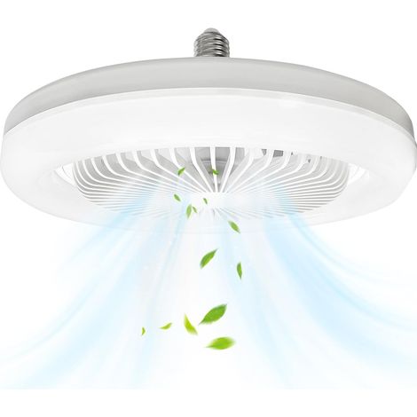 Leiser Deckenventilator Mit E27 30w Leuchte – 3 Betriebsmodi – Einfache Installation Für Kleine Räume