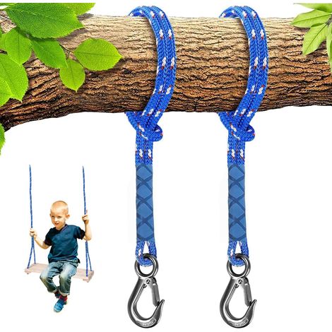 Schaukelhaken – 2er-set – 150 Cm Verstellbares Seil – Edelstahl 304 – Maximale Belastung 200 Kg – Für Holzbalken