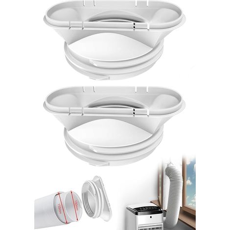 Set Mit 2 Abluftschläuchen Für Mobile Klimageräte – 13/15 Cm Flexibler Abs-schlauch – Beständig Gegen Extreme Temperaturen – Einfache Installation