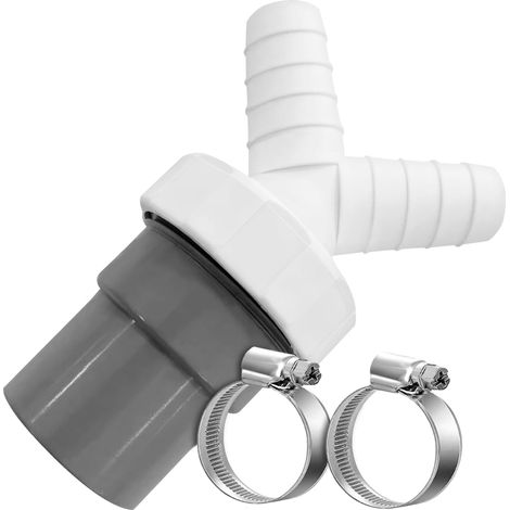 Doppelablaufadapter Für Waschmaschine – Ø40 Mm Auslass Und Ø18–23 Mm Einlass – Y-verbinder Für Geschirrspüler – Ø20–32 Mm Schlauchschellen