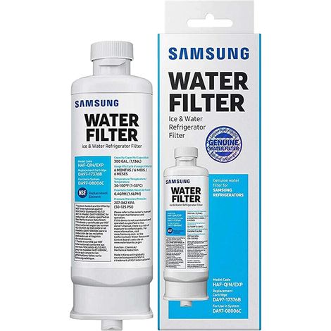 Samsung Kühlschrank-wasserfilter Da97-17376b – 100 % Natürliche Kokosnusskohle – Kompatibel Mit Da97-08006c, Haf-qin – Auslaufsichere Installation