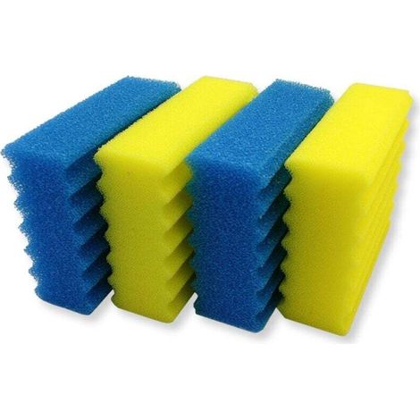 Teichfilterschaum – 4er-pack Filterschwämme – Kompatibel Mit Dem Wiltec Cbf-350 Biofilter – Ersatzteile