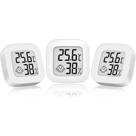 Digitales Thermometer Mit Hygrometer Für Innenräume – Messbereich -10 °c Bis 70 °c – Genauigkeit ±1 °c – Komfortanzeige – Magnetische Wandhalterung
