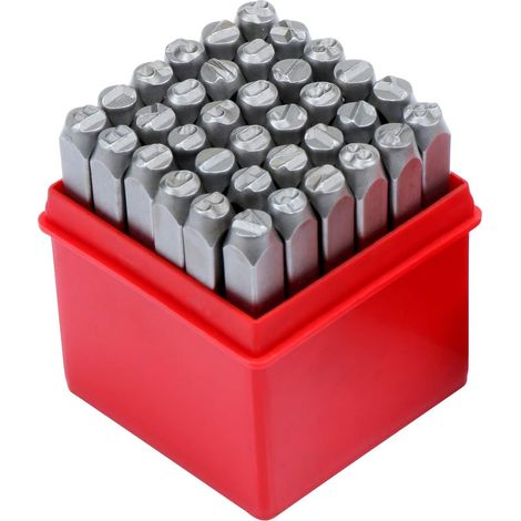 36 Metallstempel Mit Zahlen Und Buchstaben – Buchstaben Stanzen – 6 Mm