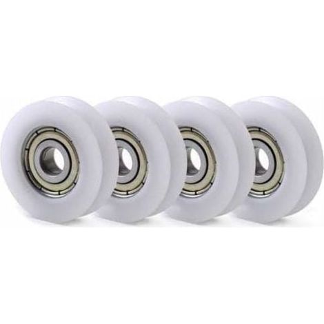 10 Integrierte Rillenkugellager Aus Nylon 608, 6 × 30 × 10 Mm, Für Führungsrolle