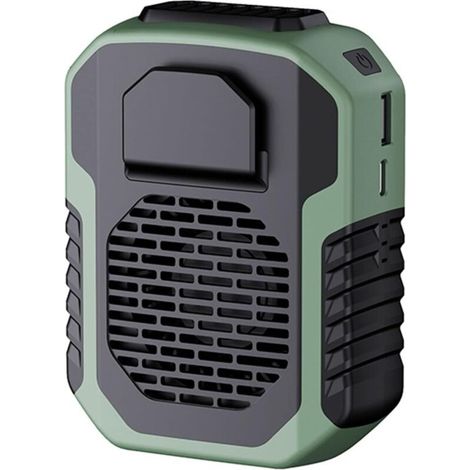 Tragbarer Gürtelclip-ventilator, 6000 Mah, Usb-aufladbar, Mini-nackenventilator, Gürtelventilator, Tragbarer Gürtelventilator Für T-shirts, Jacken, Kleidung, Mountainbiken (orange)