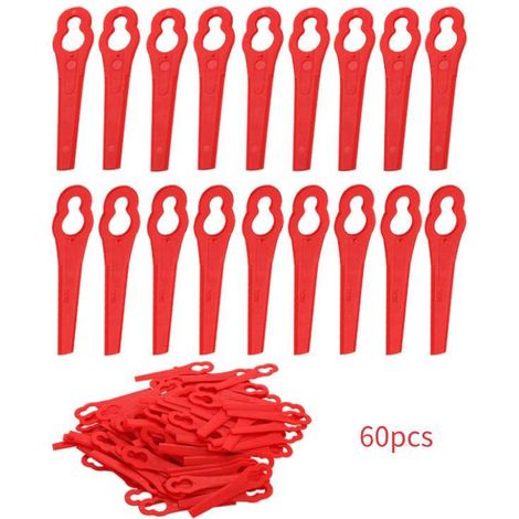Rote Ersatzmesser Für Rasenmäher, 60 Stück, Kunststoff, Für Frt18a, Frt18a1, Art. 46155, Frt20a1, Zubehör
