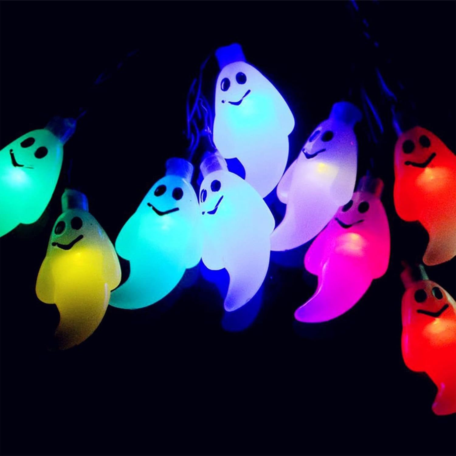 Wasserdichte Halloween-geister-lichterkette, 10 M, 80 Leds