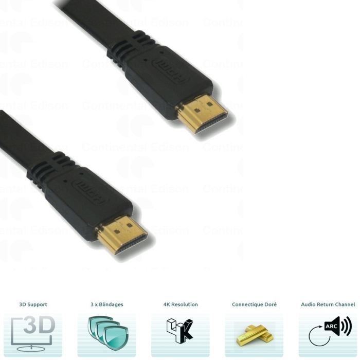 Lineaire Hdmi-kabel 3d 4k High Speed 3m