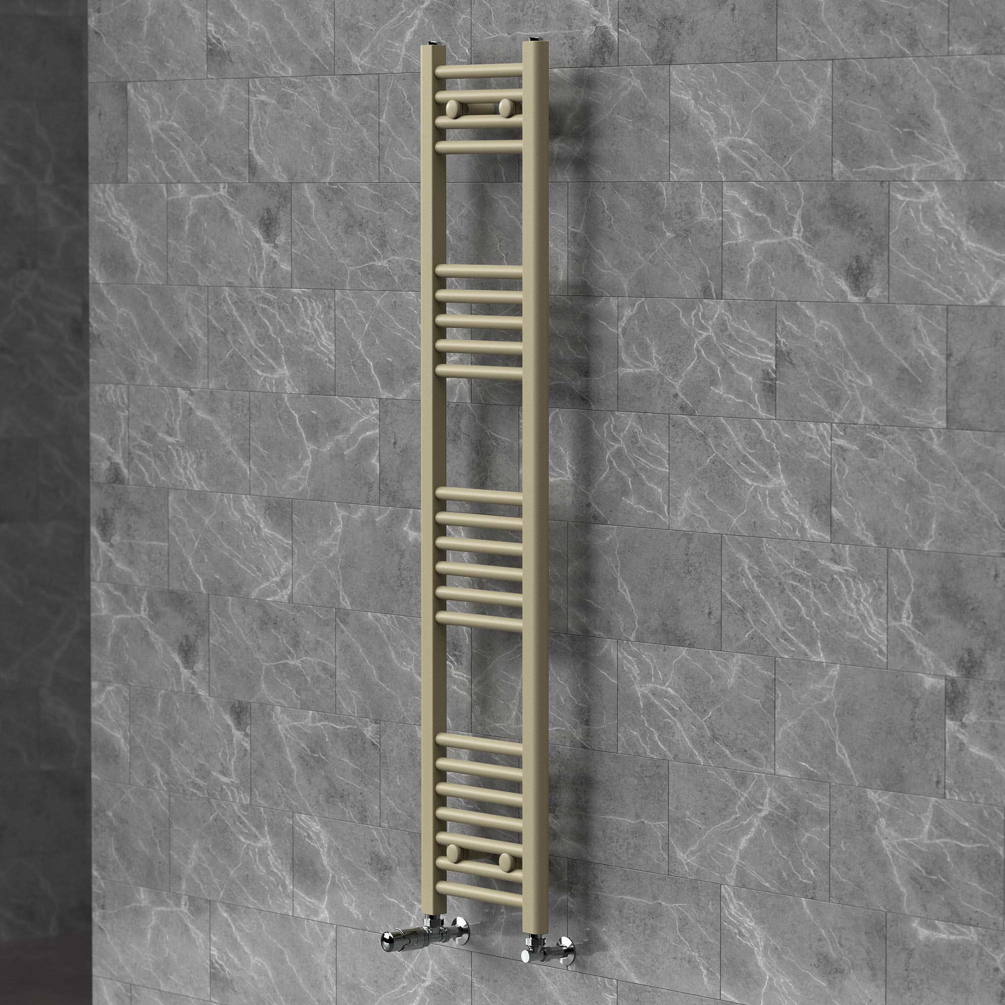 Luxebath Handtuchheizkörper 300x1400 Mm Badheizkörper Mit Thermostatventil